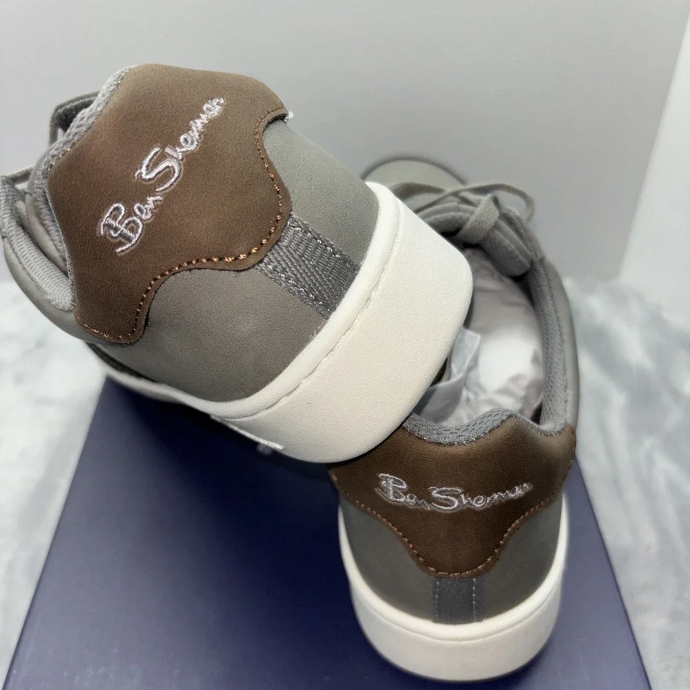 Ben Sherman Hyde Men's Oxford warm Gray 9.5‎